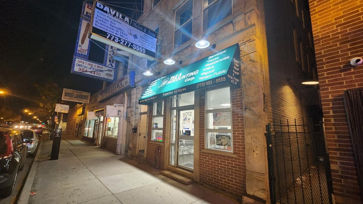 Oficina de JD Tax & Accounting en Armitage, Chicago: aquí armamos la estructura de su negocio